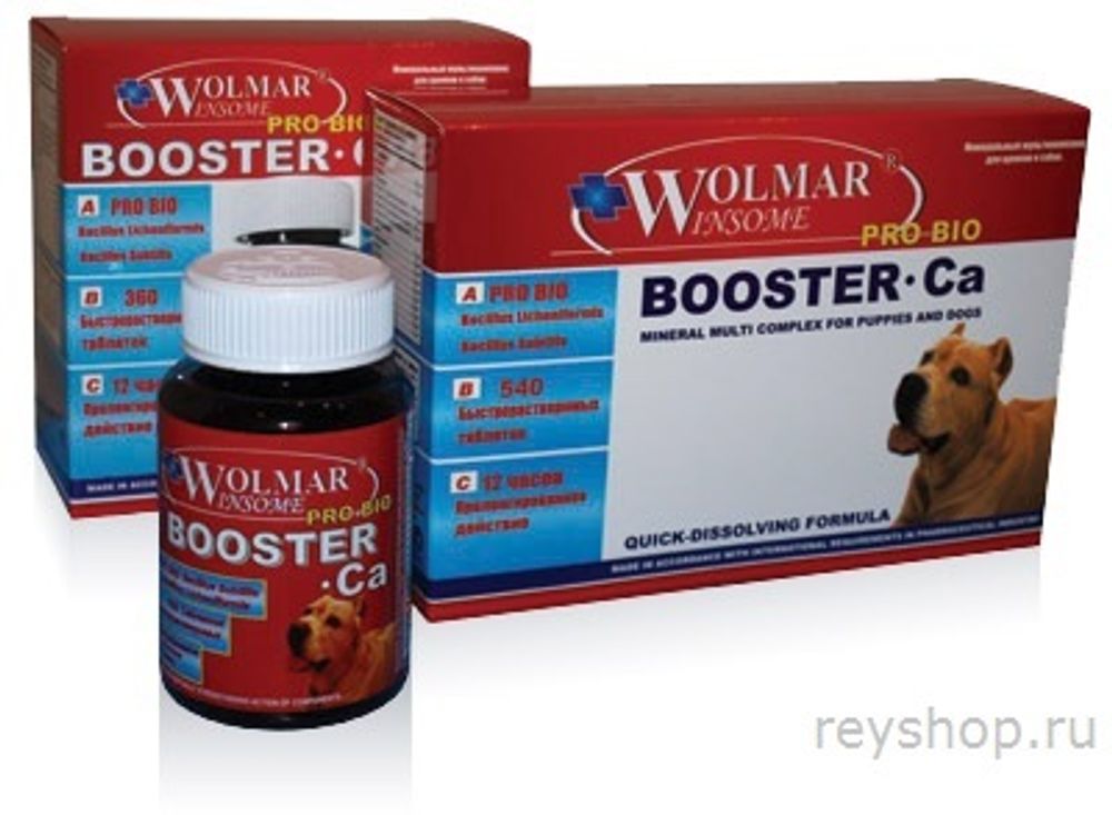 Wolmar Winsome Pro Bio BOOSTER Ca, 180т. комплекс для собак крупных пород