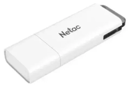 Флеш-диск 8GB NETAC U185, USB 2.0, белый, NT03U185N-008G-20WH