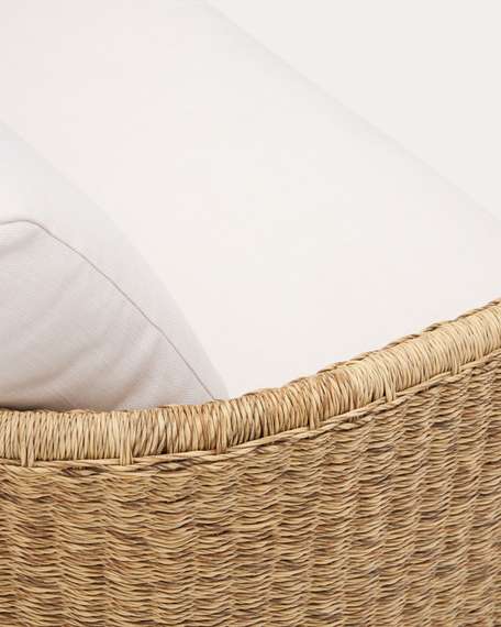 Трехместный диван Xoriguer из ротанга и массива эвкалипта