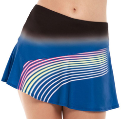 Теннисная юбка Lucky in Love Neon Lights Skirt - black/blue