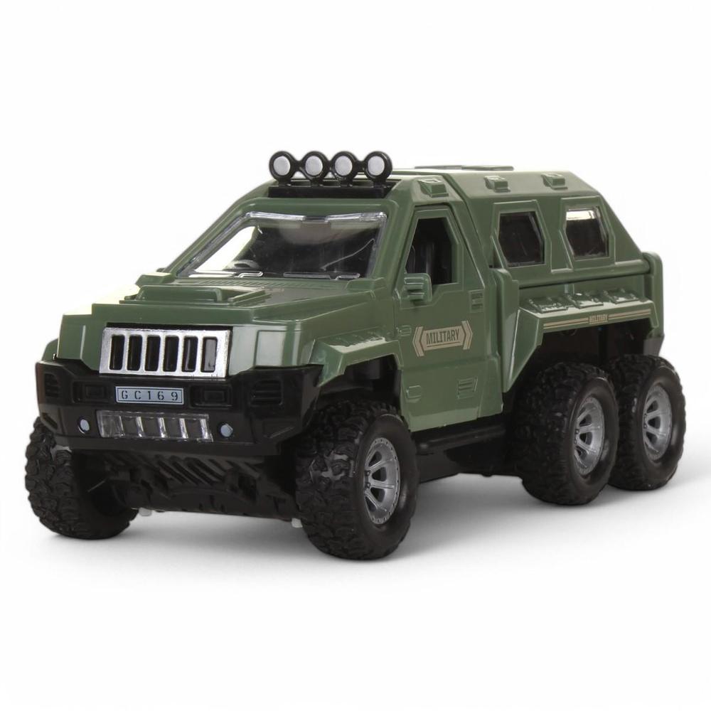 Машина Военная на РУ, коробка GC169-B19(包电)