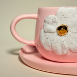 Пара "Анемоны" 220мл розовый, золото