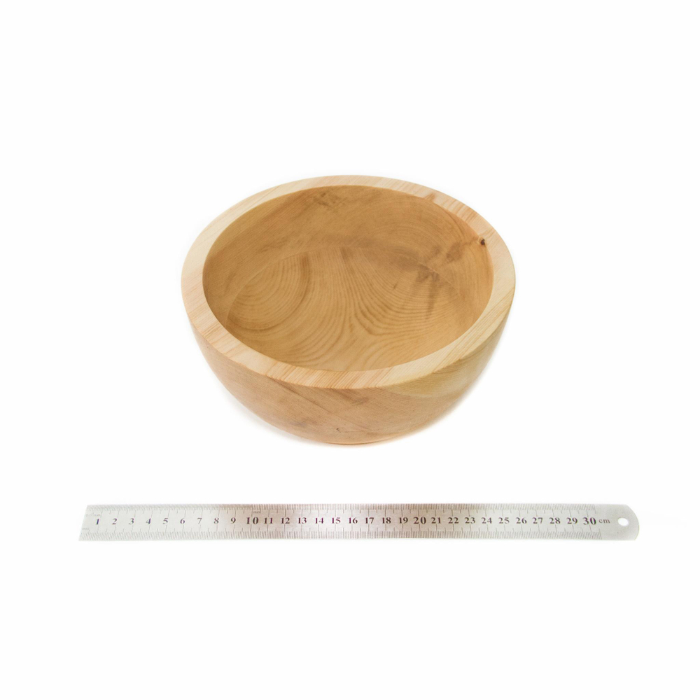 Деревянная тарелка-салатница Art of Siberia из древесины сибирского кедра 22см. T40