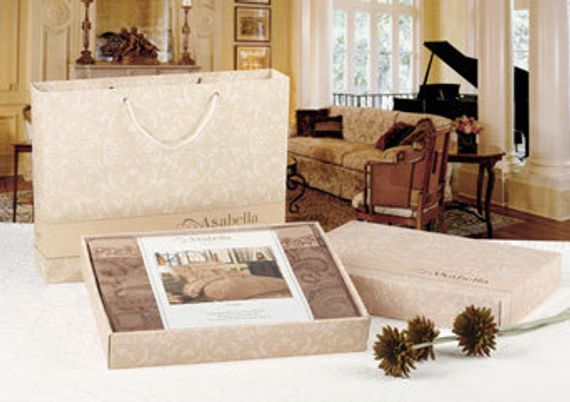 Постельное белье Asabella 586 белого цвета