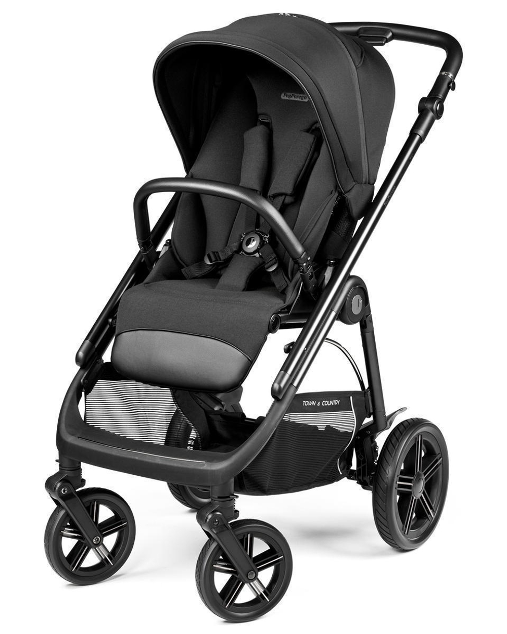 Коляска Peg Perego Veloce TC New Belvedere 2 в 1 True Black