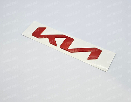 Шильдик KIA красный