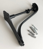 Карниз кованый консольный Шар ажурный d20/16 двухрядный, цвет черный