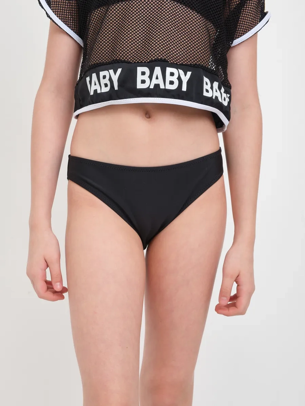 купальник раздельный 3 в 1 кроп топ парео