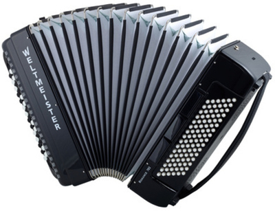 Romance703-III-96/70-BK Romance 703 Аккордеон кнопочный 70/96/III/5/3, черный, Weltmeister