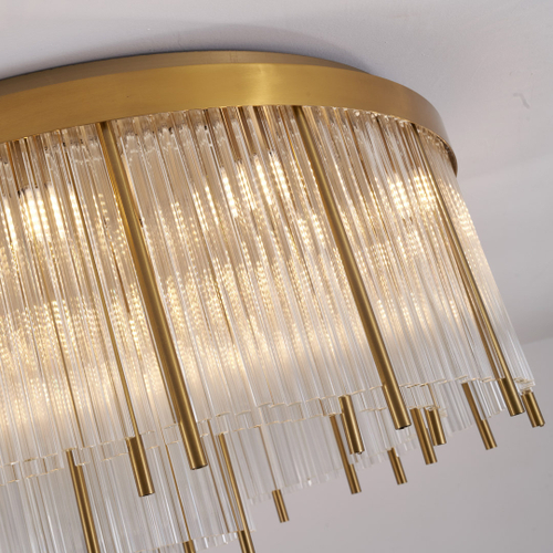 Потолочный светильник Cloyd CARTEL-A FM12 / Ø50 см - латунь (арт.10635)