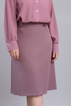 Расклешенная юбка 2555ЛПб, какао крем #89КК012555ЛПб