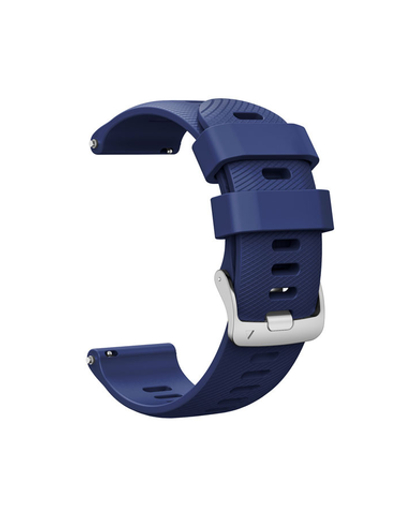 Ремешок Quick Release 22 мм силиконовый для Garmin Forerunner 255 / 265 / 745, Venu 2, Vivoactive 4 быстросъемный (синий)