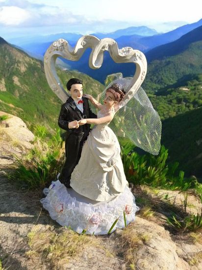 Свадебные фигурки "Жених и невеста" на торт