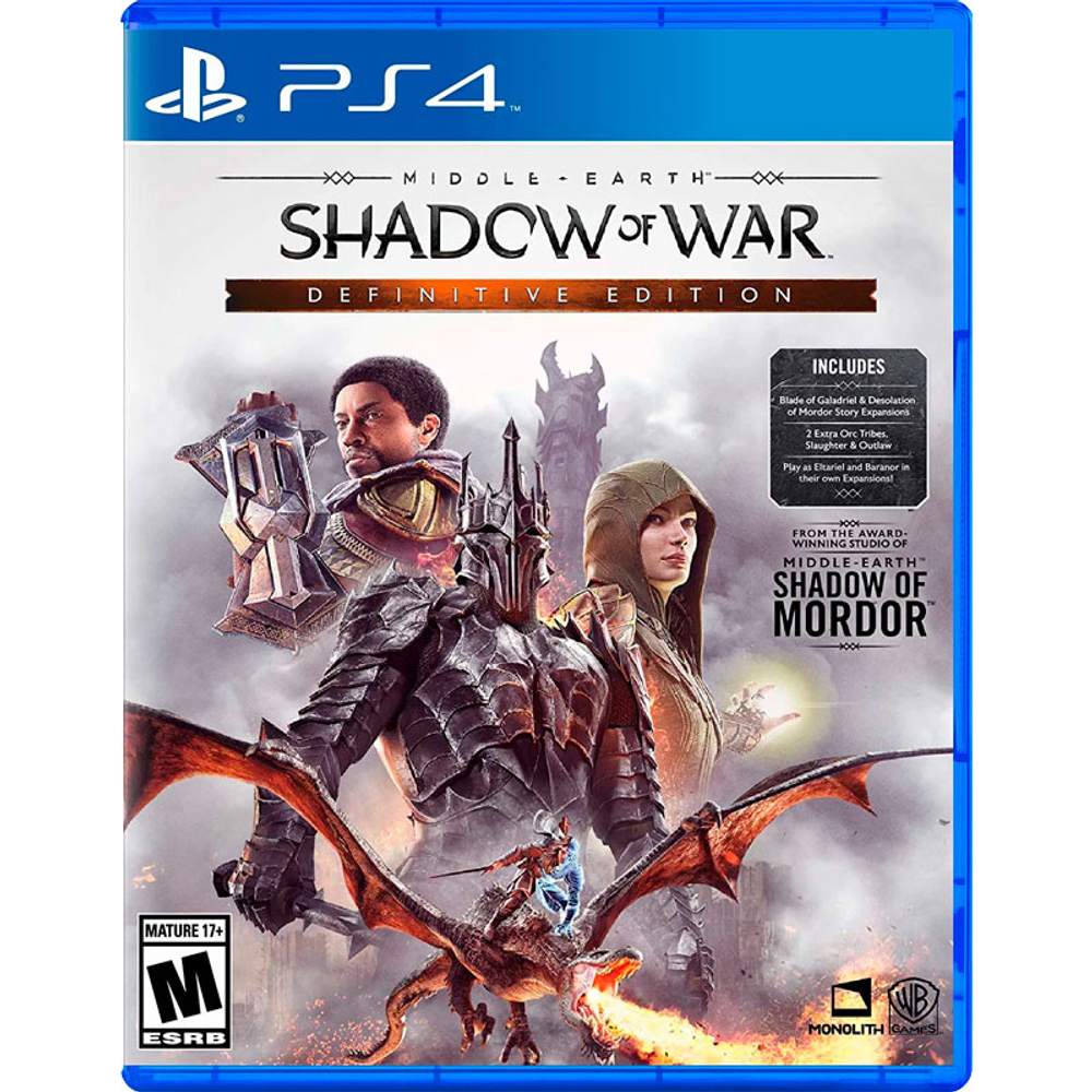 Middle - Earth: Shadow of War - Definitive Edition [PS4, английская версия]
