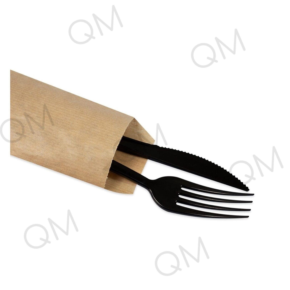 Крафт пакет для приборов с плоским дном 80*220 мм 70 г/м2 бурый, 100шт