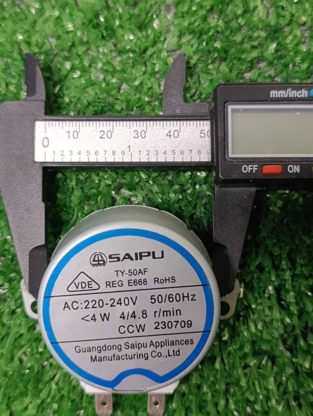 Синхронный двигатель переменного тока Saipu TY-50AF REG E 668 RoHS