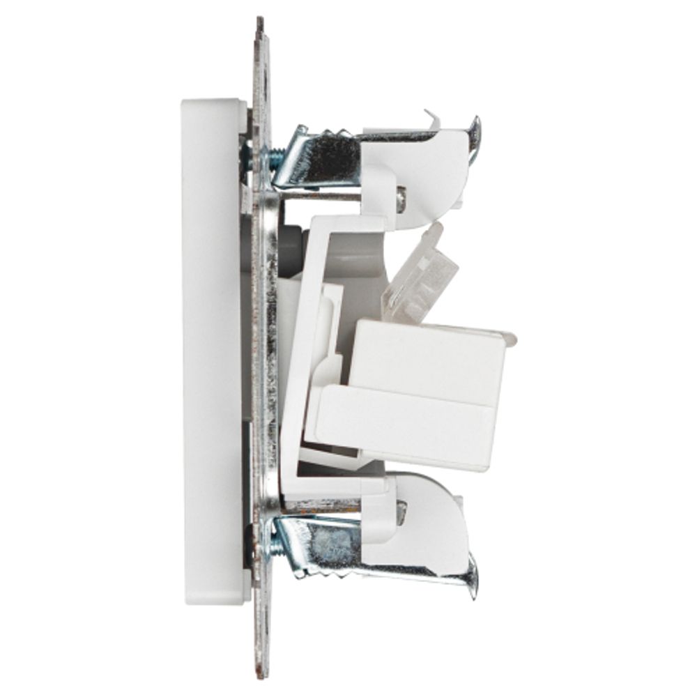 Розетка Intro Accent 6-304-01 информационная 2xRJ45, IP20, СУ, белый | Intro