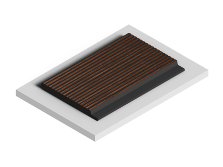 Стеновая панель HiWood декорированная, 270x12 см