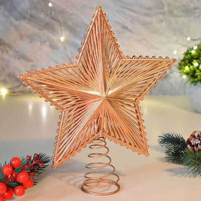 Макушка "Звезда" 23см, цвет бронза, JT25-A2271