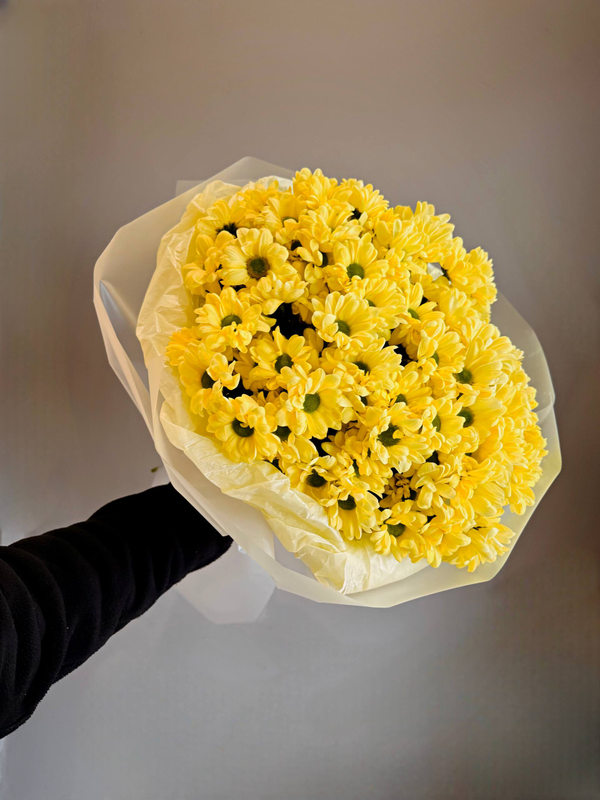 Букет из кустовых хризантем (15 шт)