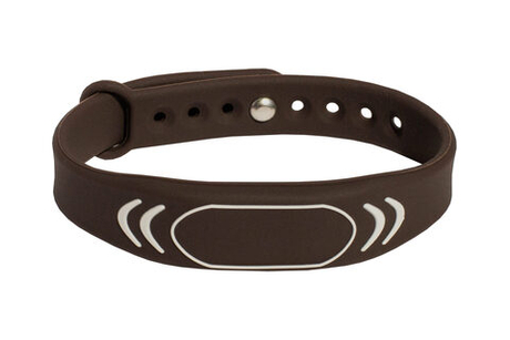 RFID браслет доступа EM-Marine “SPORT” КОРИЧНЕВЫЙ, с застежкой
