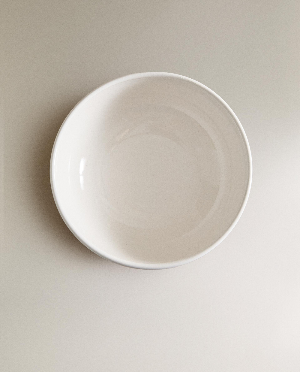 Zara Home миска из каменной керамики, цвет белый, 14.2 см