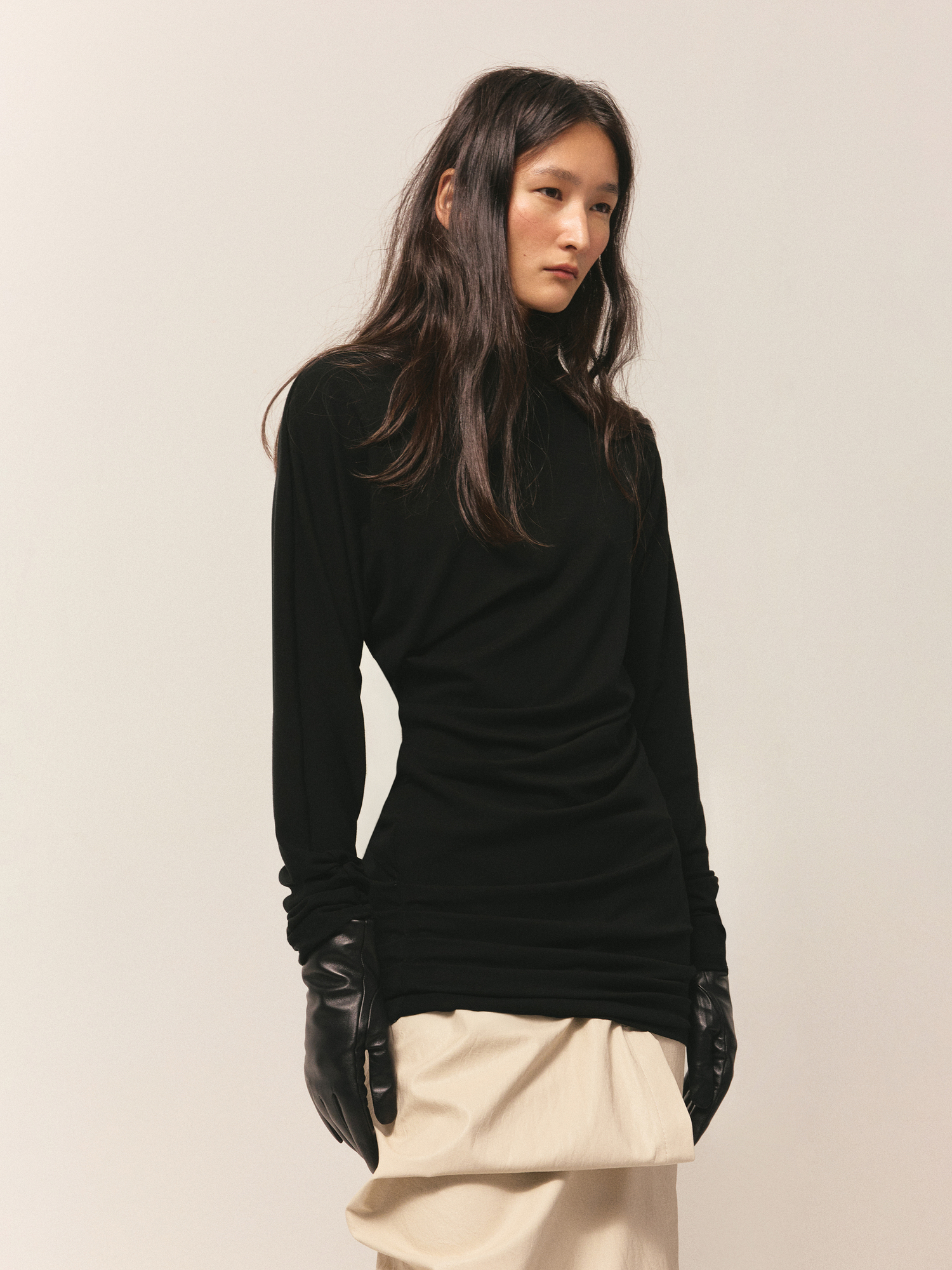 Платье с драпировками