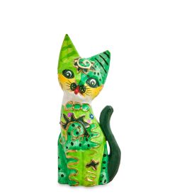 Decor and Gift 99-108-01 Статуэтка «Кошка» 20 см (албезия, о.Бали)