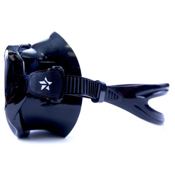 Маска Sargan Окулятор Черный силикон Черная рамка