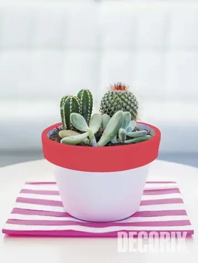 Краска аэрозольная розовая флуоресцентная матовая DECORIX - эмаль акриловая в баллончике для любых поверхностей 520 мл