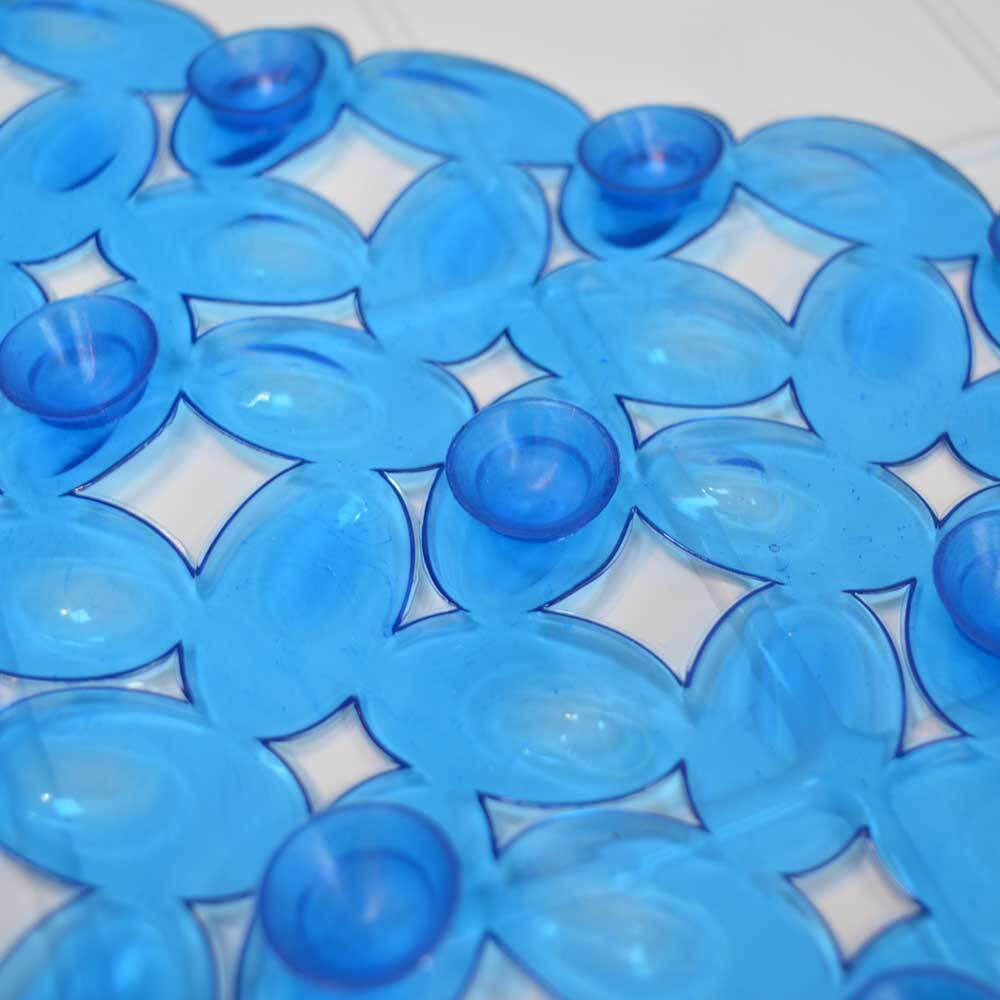 Коврик 67*38см "Мозайка" противоскользящий, синий