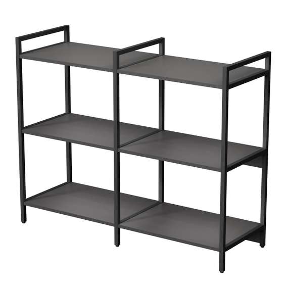 10ССД.3.600 Стеллаж средний двойной 3 полки (1180*400*952)