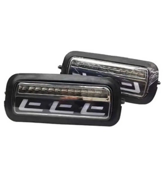 Диодные подфарники Нива 4х4/Легенд с ДХО и бегущим п/поворота