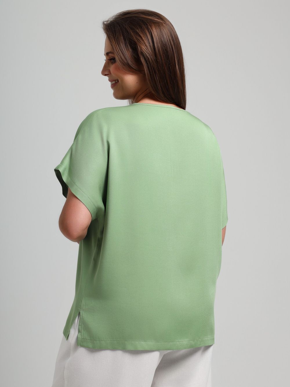 Блузка Летний драйв-4 Виотекс ЗЕЛЁНЫЙ