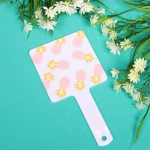 Зеркало косметическое с ручкой «Cute look - Харизма», квадрат, 12*23,5 см (карт коробка)