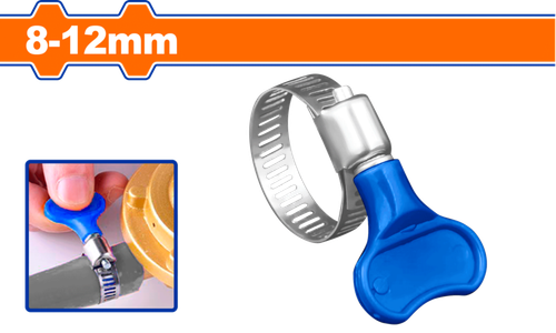 Червячный хомут бабочка 8х12 мм 50 шт (500/2000) WADFOW WHU3901