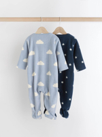 Комбинезон флисовый для малышей Next K79-530, 2 шт., Голубой, Синий