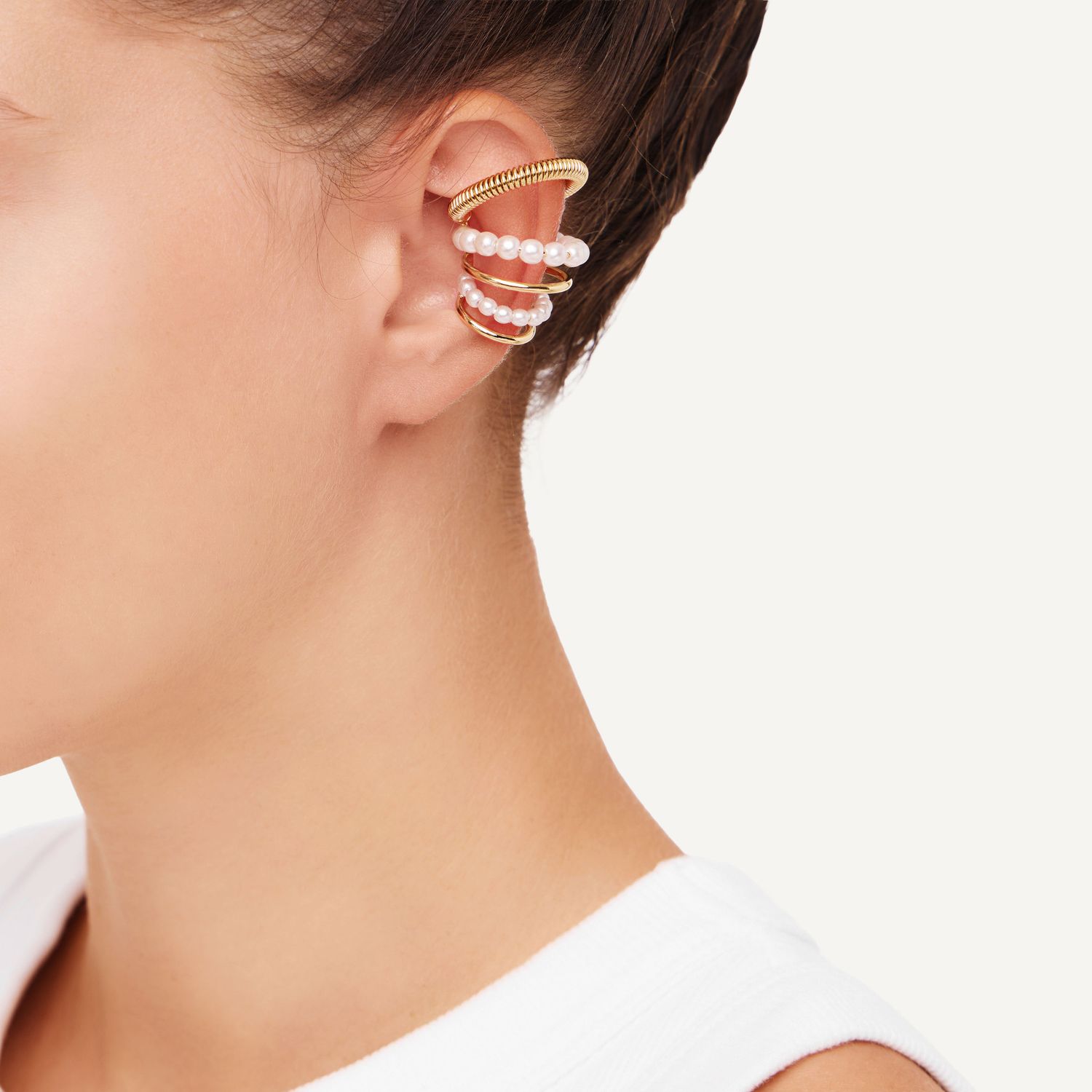 Кафф Pearly Coil Earcuff