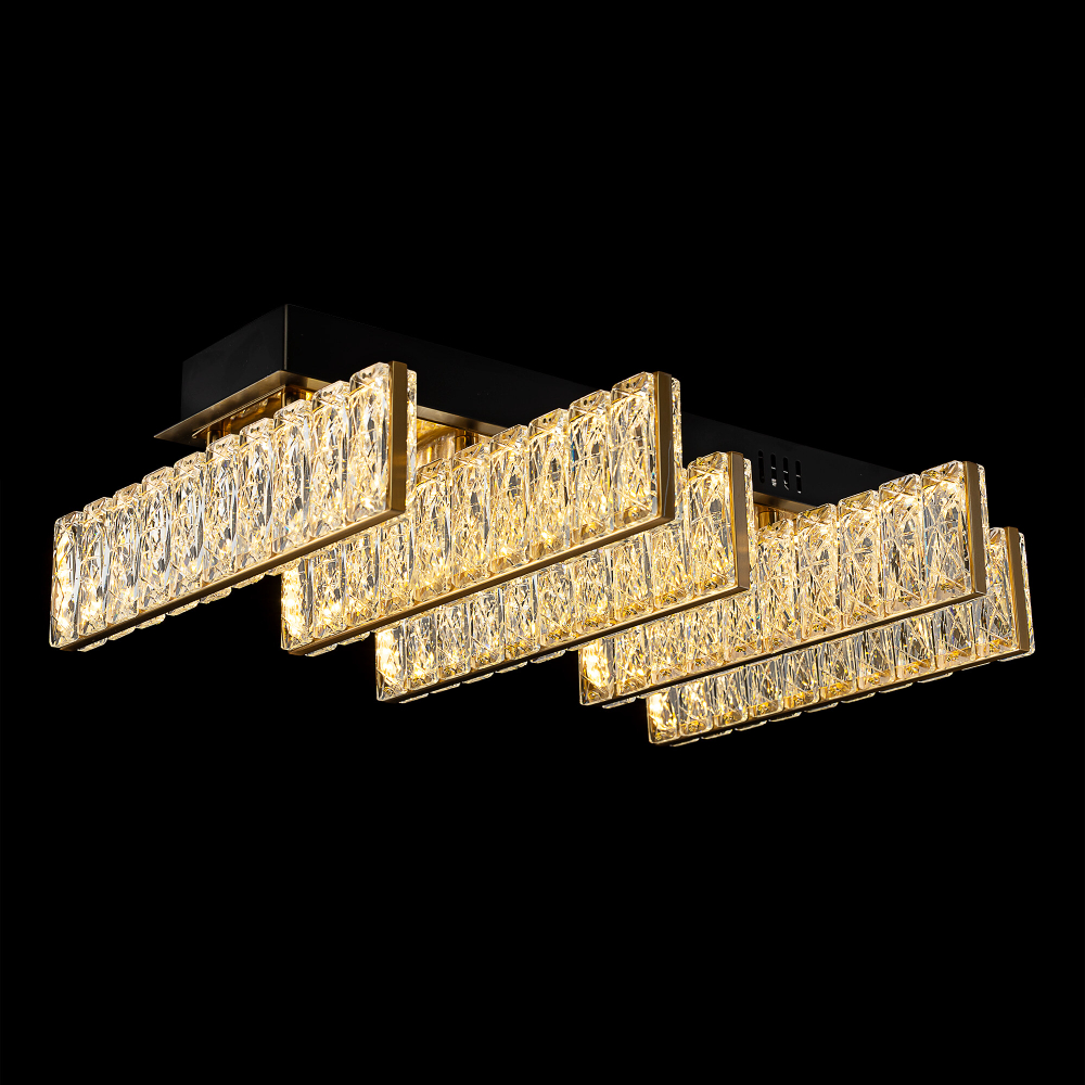 Citilux PALANT CL325252 LED Люстра хрустальная Чёрный+Бронза