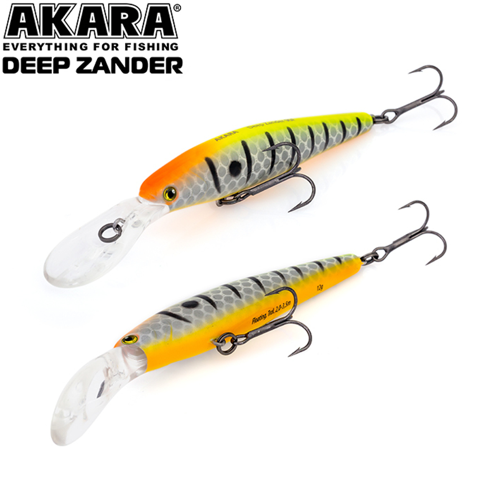 Воблер Akara Deep Zander 90F 12 гр. (3/7 oz 3,5 in) A6