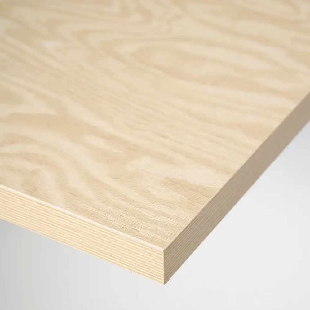 Письменный стол с ящиком - IKEA MITTCIRKEL/ALEX, 140х60 см, под беленый дуб/белый, МИТТКЕРКЕЛ/АЛЕКС ИКЕА