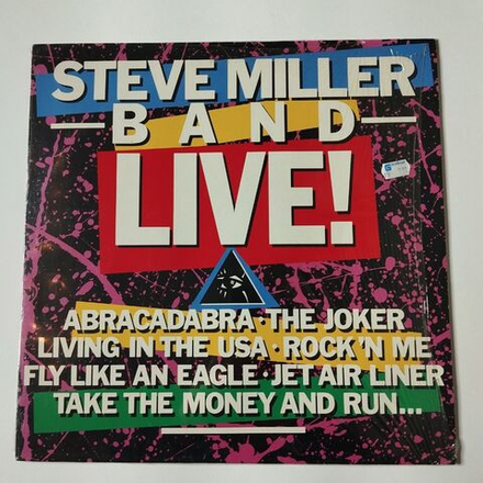 Винтажная виниловая пластинка LP Steve Miller Band Live (Holland 1983)