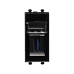 USB 3.0 розетка модульная, тип А-А, "Avanti", "Черный квадрат", 1 модуль