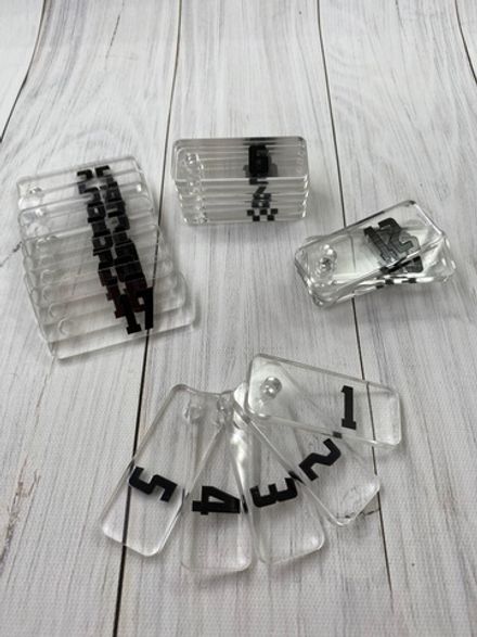 Номерки для ключей 20х50 (Комплект)