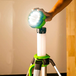 Мачта светодиодная осветительная 2-в-1 аккумуляторная Greenworks, Арт. 3401107, 24V