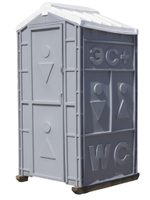 Туалетная Кабина  «Комфорт» в сборе Экомарка  пластиковый поддон T-6 (1200x1100x2200см;75кг;синий) - арт.561387