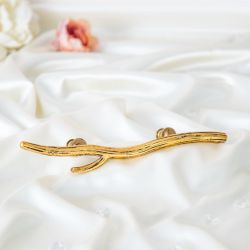 Ручка скоба мебельная Арт Бранч mini левая Амбер