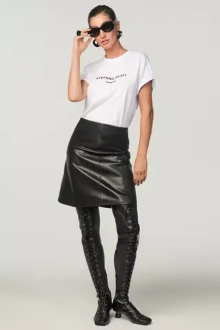 ZARA X STEFANO PILATI ФУТБОЛКА С НАДПИСЬЮ, ЖЕЛТОВАТО-БЕЛЫЙ