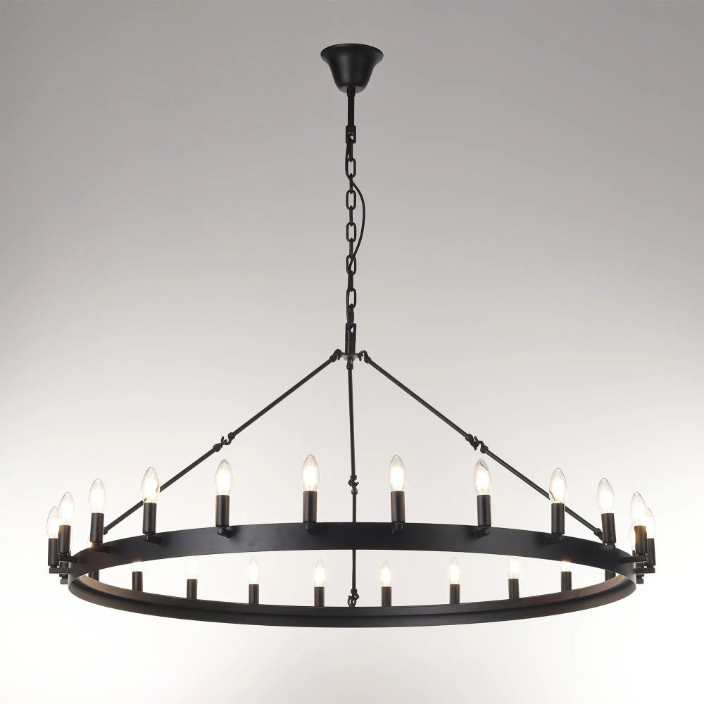 Citilux Смитсон CL470124 Люстра замковая подвесная Чёрная