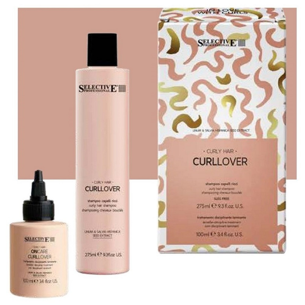 Набор "XMAS CURLLOVER BOX": Шампунь "CURLLOVER", 275 мл. + Супер-дисциплинирующий флюид, 100 мл.